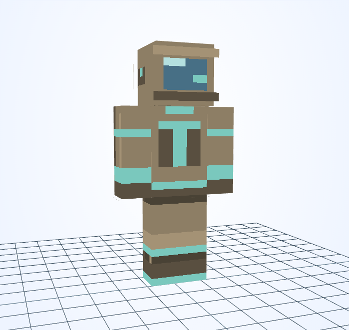 Minero de órbita profunda — skin de Minecraft