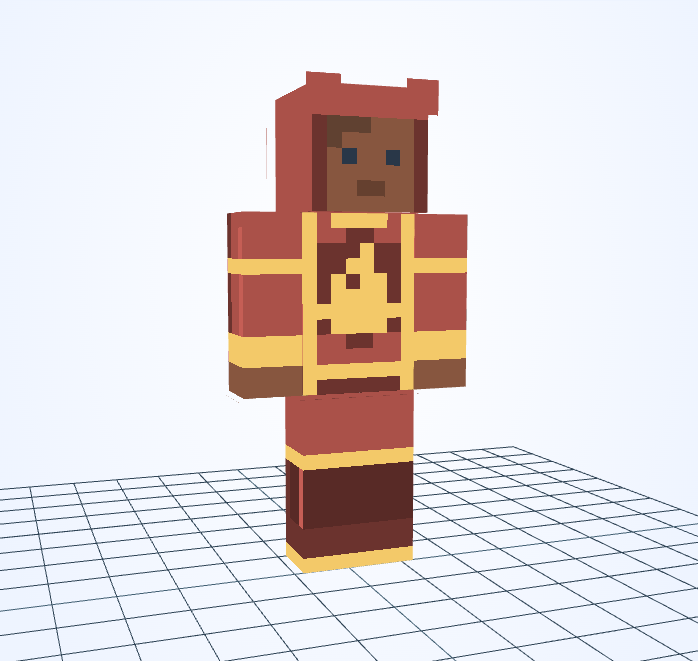 Mago de las brasas — skin de Minecraft