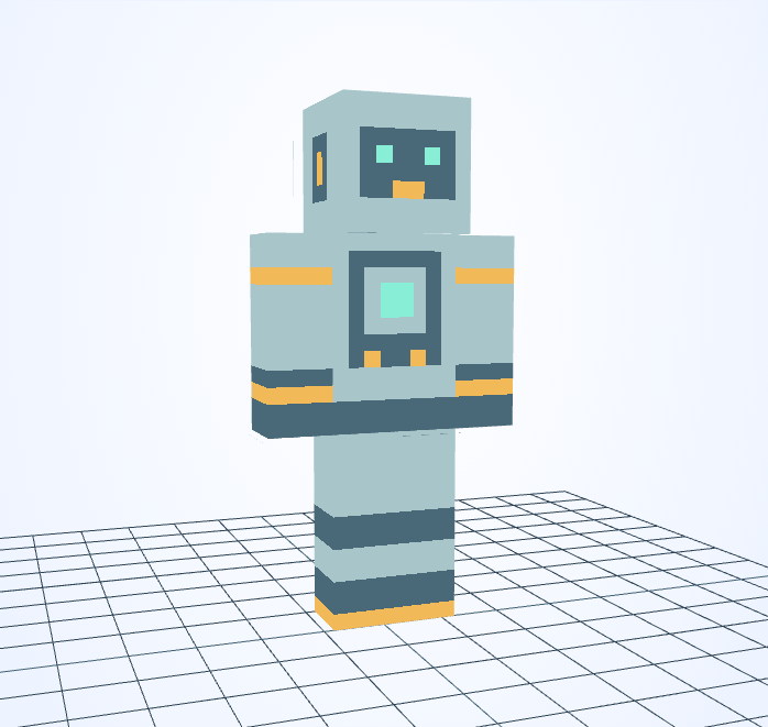 Robot amigable — skin de Minecraft
