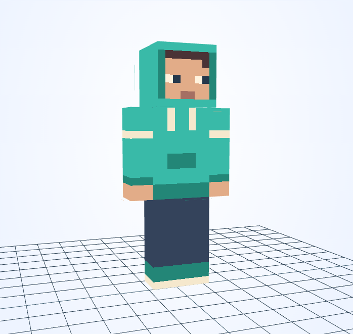 Sudadera menta — skin de Minecraft