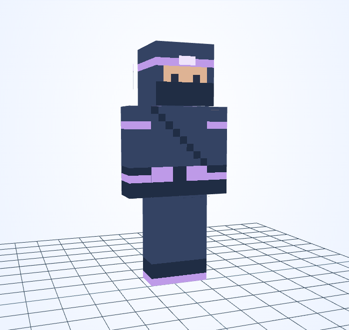 Ninja lunar — skin de Minecraft