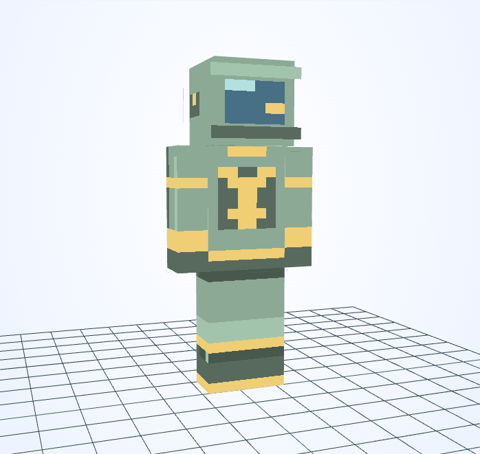 Botánico orbital — skin de Minecraft