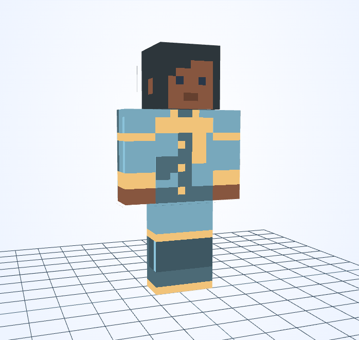 雪道のハイカー — Minecraftスキン