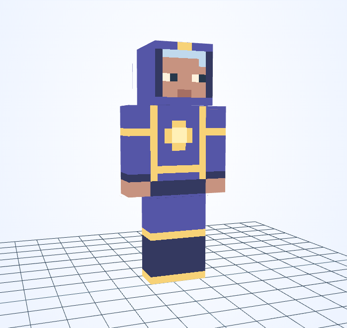 Mago estelar — skin de Minecraft